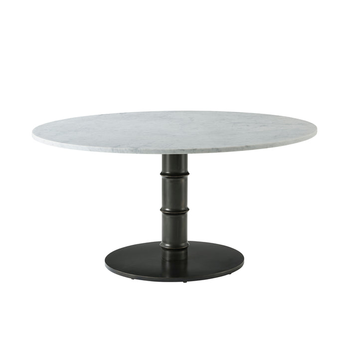 Theodore Alexander Kesden Round Marble Top Dining Table