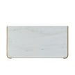 Theodore Alexander Essence Three Drawer Marble Top Nightstand