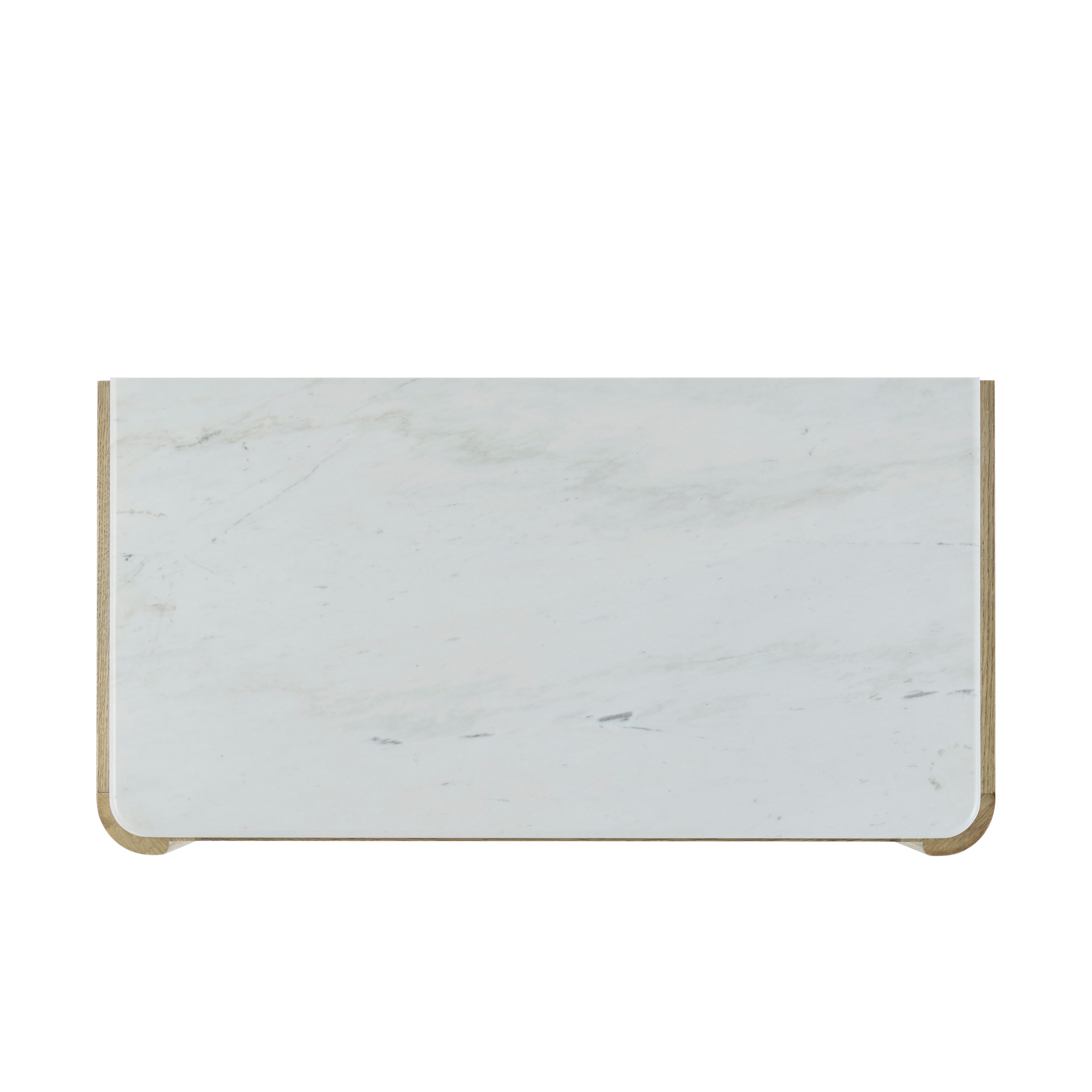 Theodore Alexander Essence Three Drawer Marble Top Nightstand