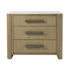 Theodore Alexander Essence Three Drawer Marble Top Nightstand