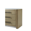 Theodore Alexander Essence Three Drawer Marble Top Nightstand
