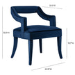 TOV Furniture Tiffany Navy Velvet Chair