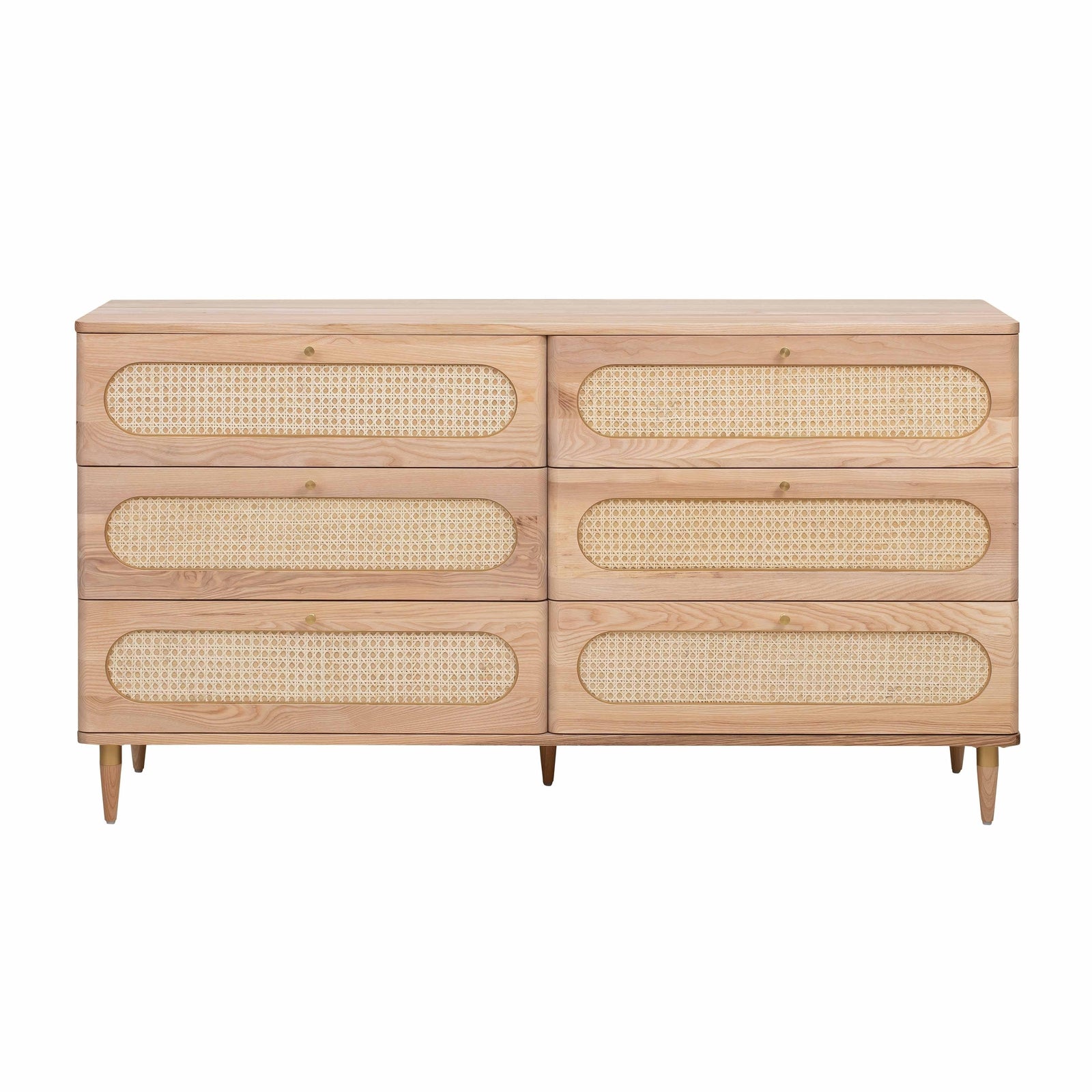 TOV Furniture Carmen Cane 6 Drawer Dresser