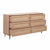 TOV Furniture Carmen Cane 6 Drawer Dresser