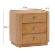 TOV Furniture Abigail Natural Birdseye Maple Nightstand