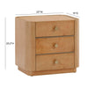 TOV Furniture Abigail Natural Birdseye Maple Nightstand