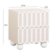 TOV Furniture Tori Motif Nightstand
