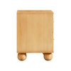 TOV Furniture Grappa Natural Wood & Rattan Wavy Nightstand