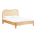 TOV Furniture Grappa Natural Wood & Rattan Bed