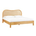 TOV Furniture Grappa Natural Wood & Rattan Bed