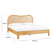 TOV Furniture Grappa Natural Wood & Rattan Bed