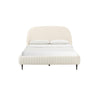 TOV Furniture Denise Cream Boucle Bed