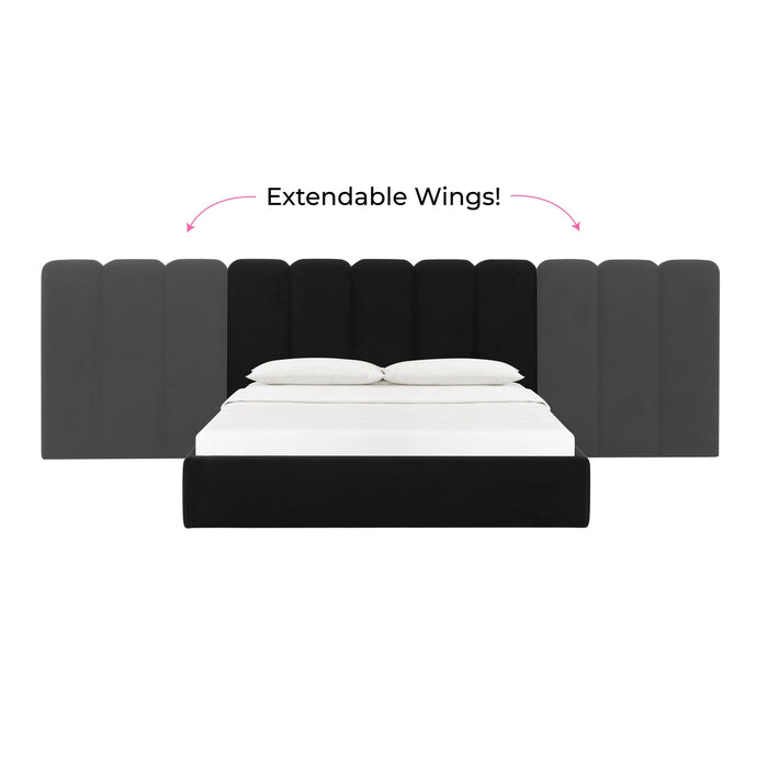 TOV Furniture Palani Bed with Wings