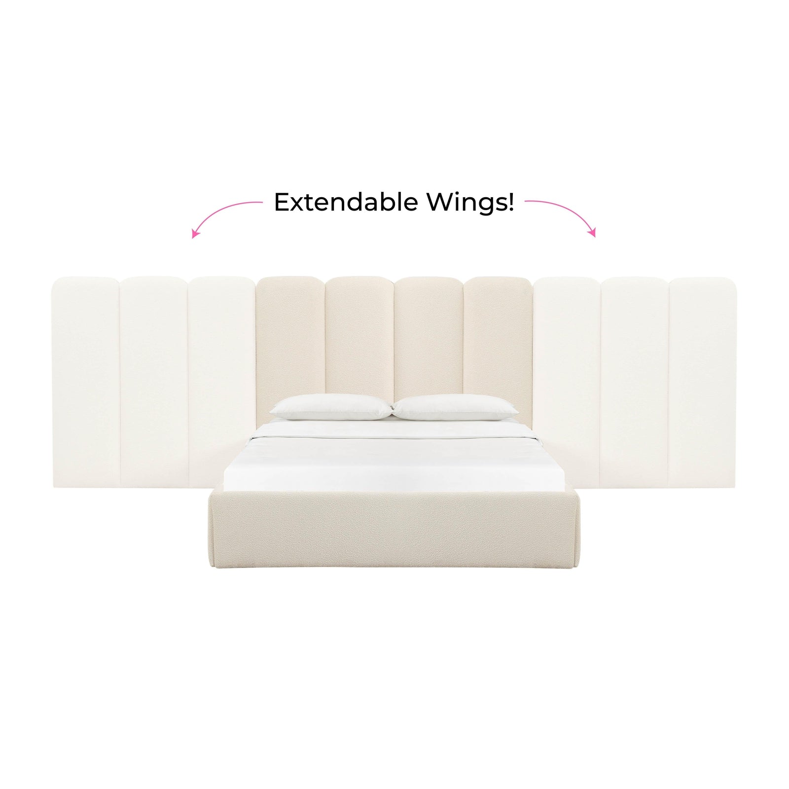 TOV Furniture Palani Bed with Wings