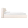 TOV Furniture Bara Cream Textured Velvet Bed