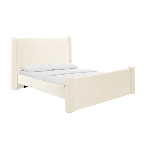 TOV Furniture Athara Cream Velvet Bed