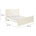 TOV Furniture Athara Cream Velvet Bed