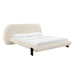 TOV Furniture Ophelia Cream Faux Wool Bed