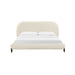 TOV Furniture Ophelia Cream Faux Wool Bed