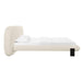 TOV Furniture Ophelia Cream Faux Wool Bed