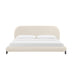 TOV Furniture Ophelia Cream Faux Wool Bed