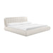 TOV Furniture Karol Cream Vegan Leather Bed