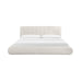 TOV Furniture Karol Cream Vegan Leather Bed