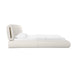 TOV Furniture Karol Cream Vegan Leather Bed