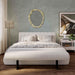 TOV Furniture Karol Cream Vegan Leather Bed