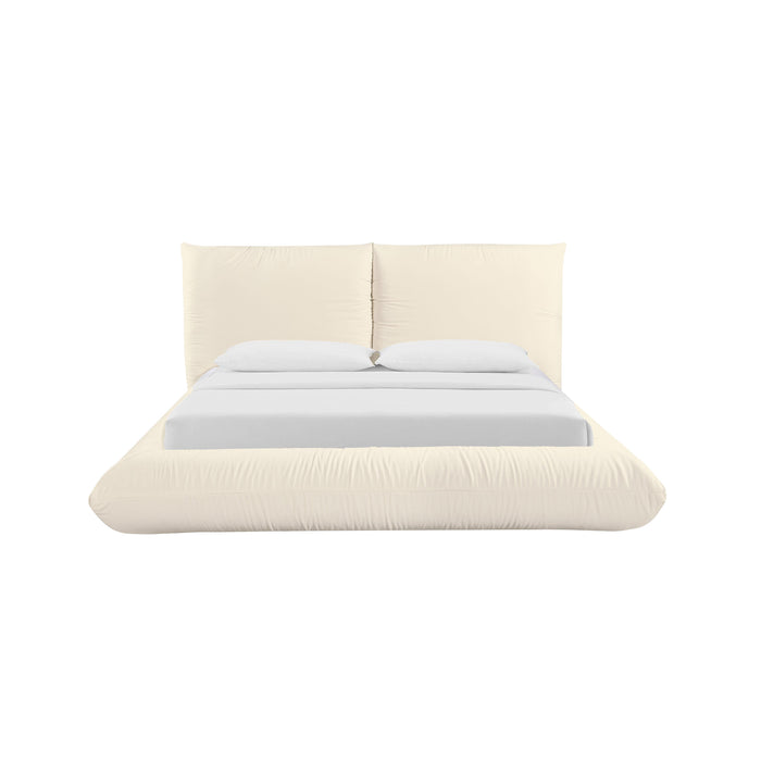 TOV Furniture Romp Cream 100% Recycled Linen Bed