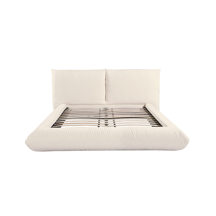 TOV Furniture Romp Cream 100% Recycled Linen Bed