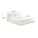 TOV Furniture Romp Cream 100% Recycled Linen Bed