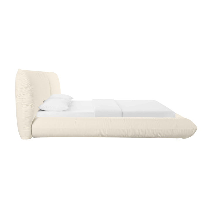 TOV Furniture Romp Cream 100% Recycled Linen Bed