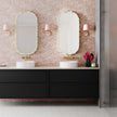 TOV Furniture Bubbles Ivory Oval Wall Mirror