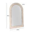 TOV Furniture Kaia Cream Textured Floor Mirror