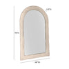 TOV Furniture Kaia Cream Textured Floor Mirror