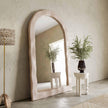 TOV Furniture Kaia Cream Textured Floor Mirror