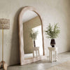 TOV Furniture Kaia Cream Textured Floor Mirror