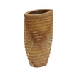 TOV Furniture Saava Ribbed Stone Vase in Sandstone