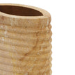 TOV Furniture Saava Ribbed Stone Vase in Sandstone