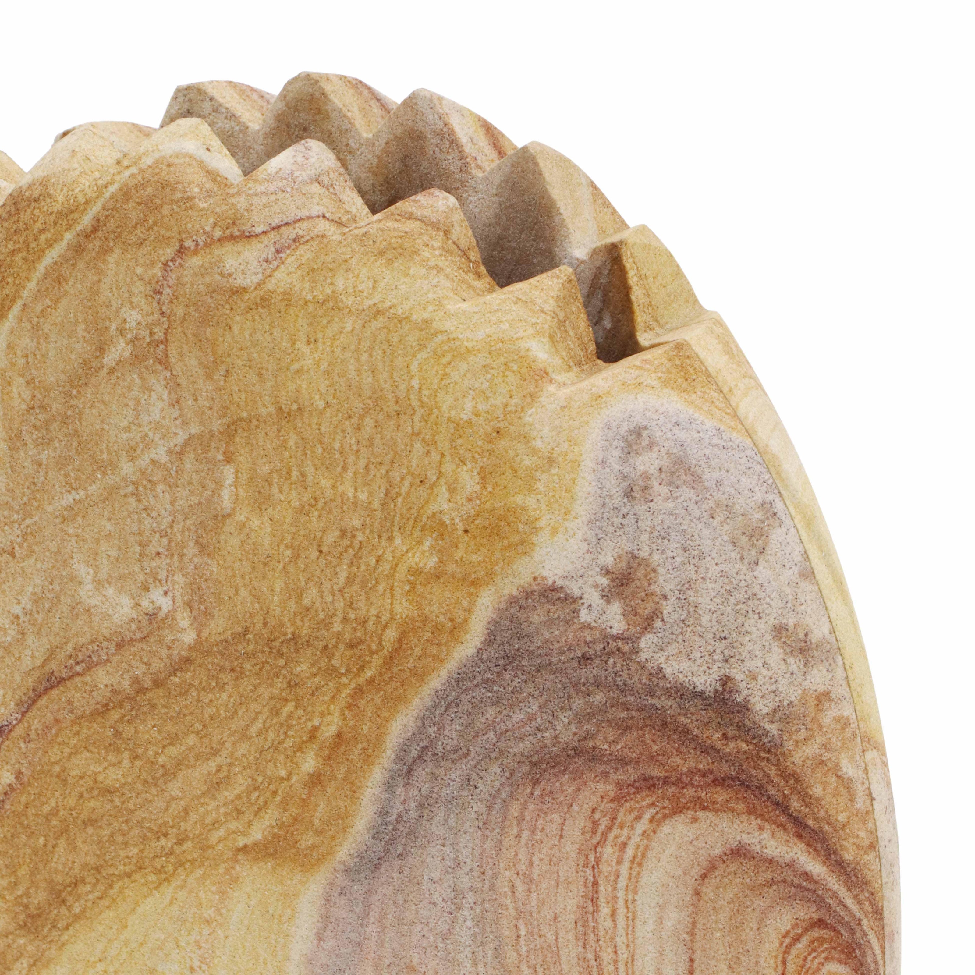 TOV Furniture Saava Mantis Stone Vase in Sandstone