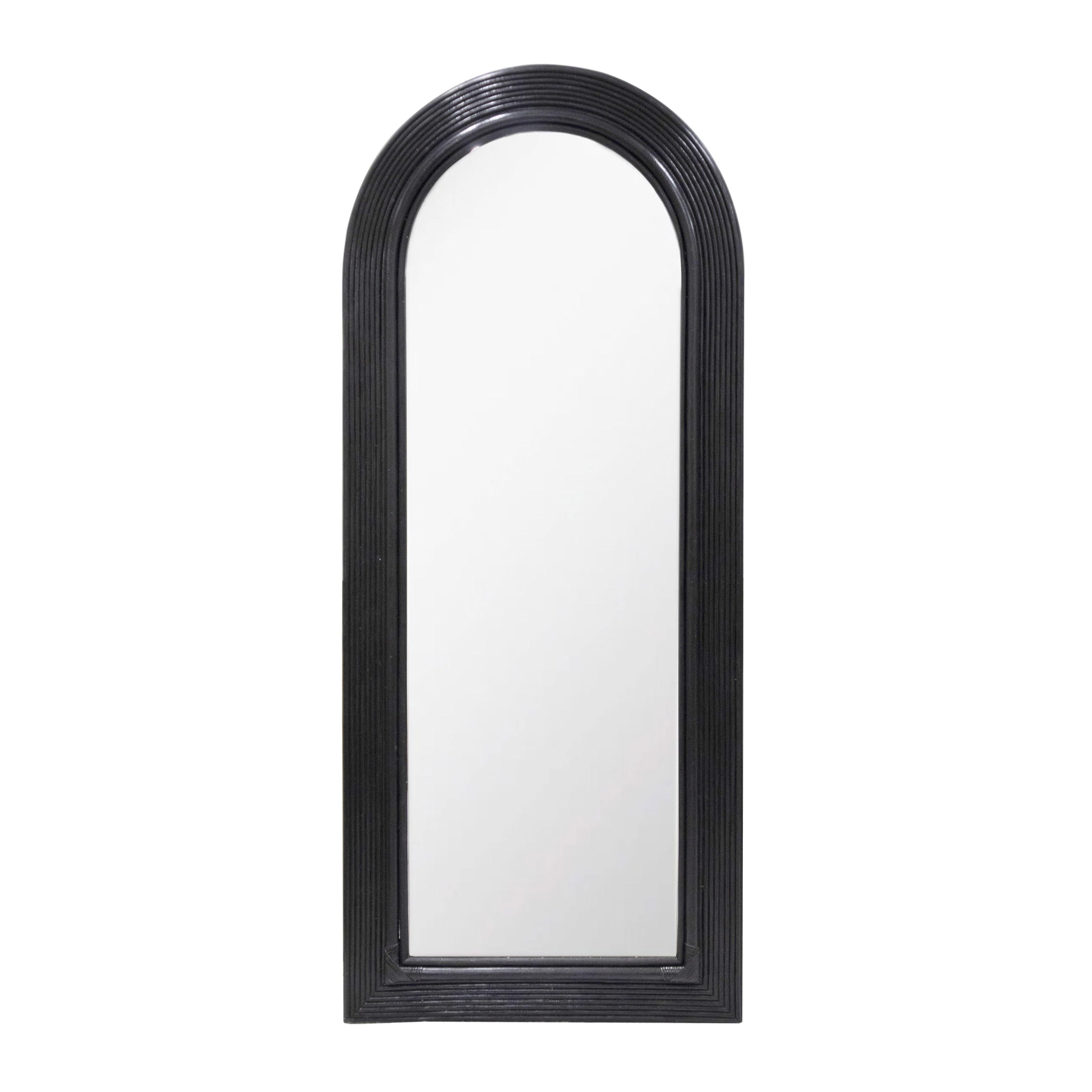TOV Furniture Tanya Rattan 70 Inch Floor Mirror