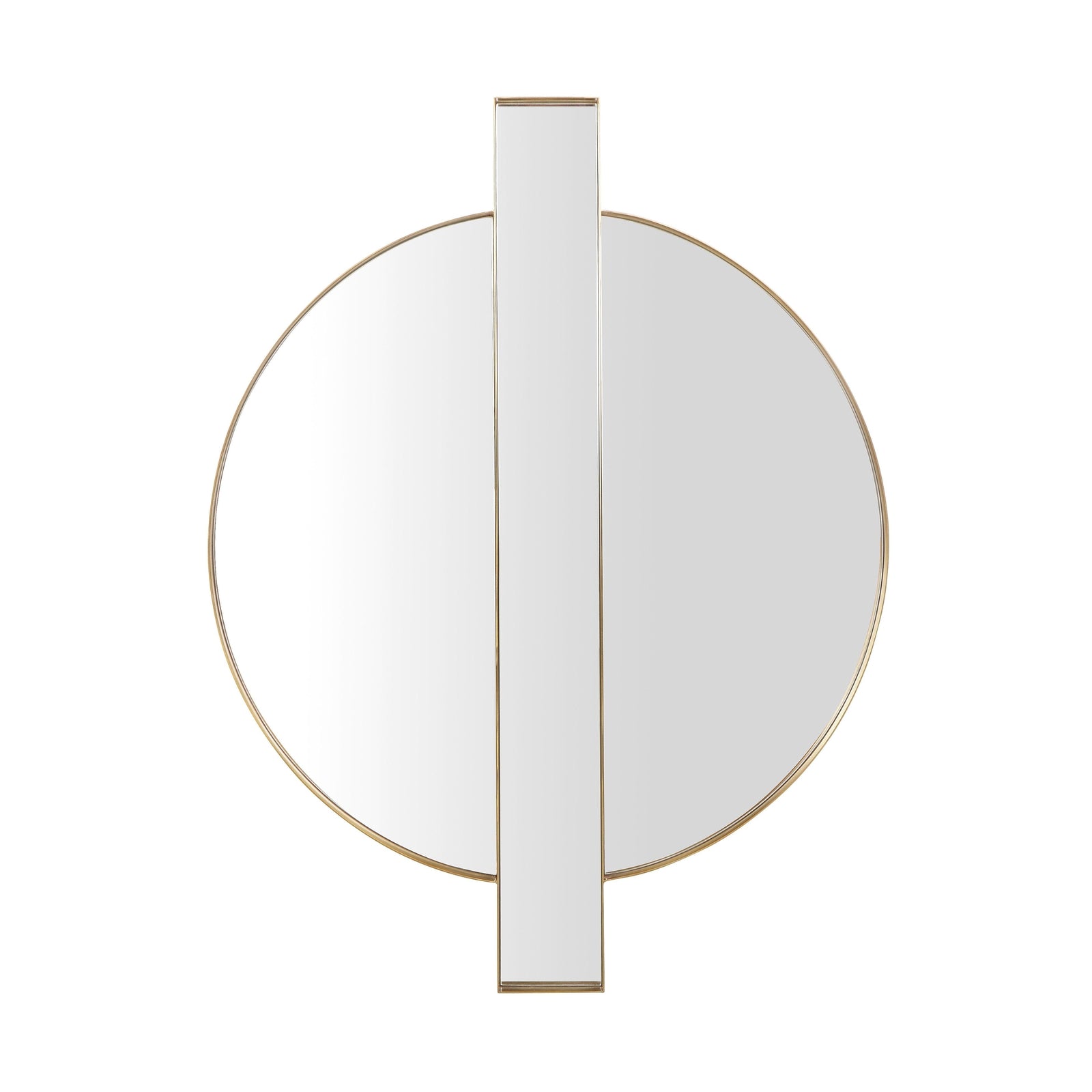 TOV Furniture Carri Gold Round Wall Mirror