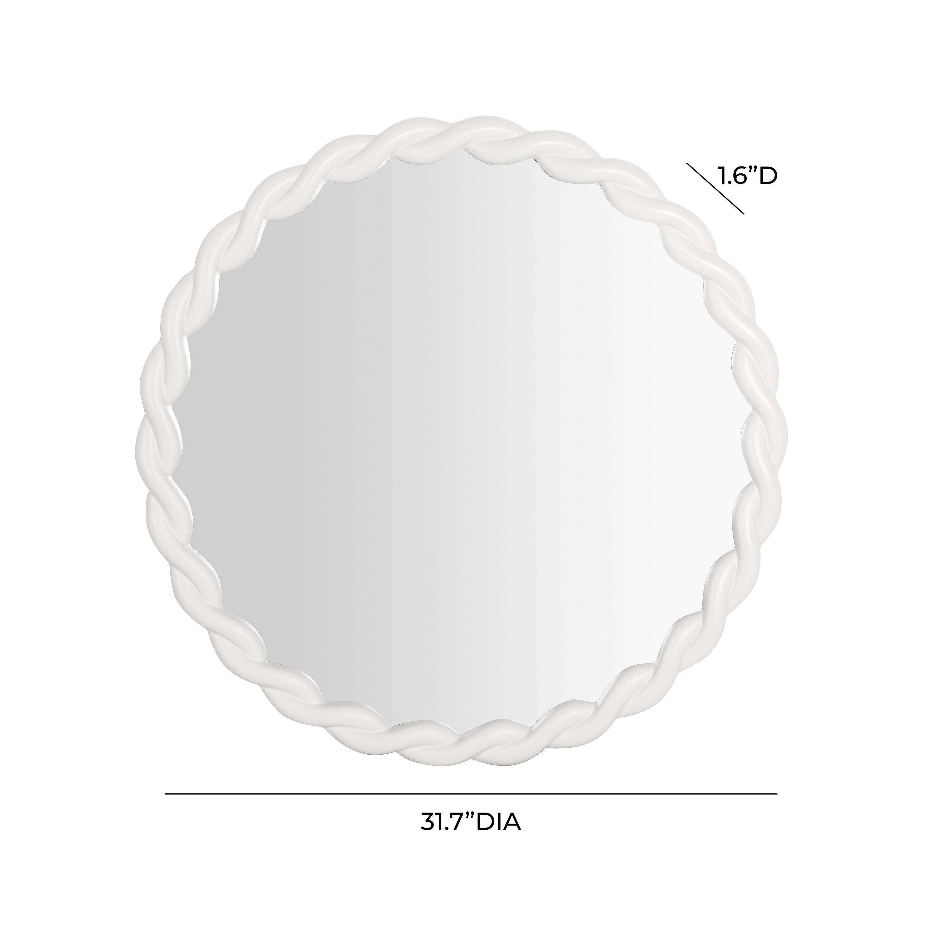 TOV Furniture Agnes Round Mirror