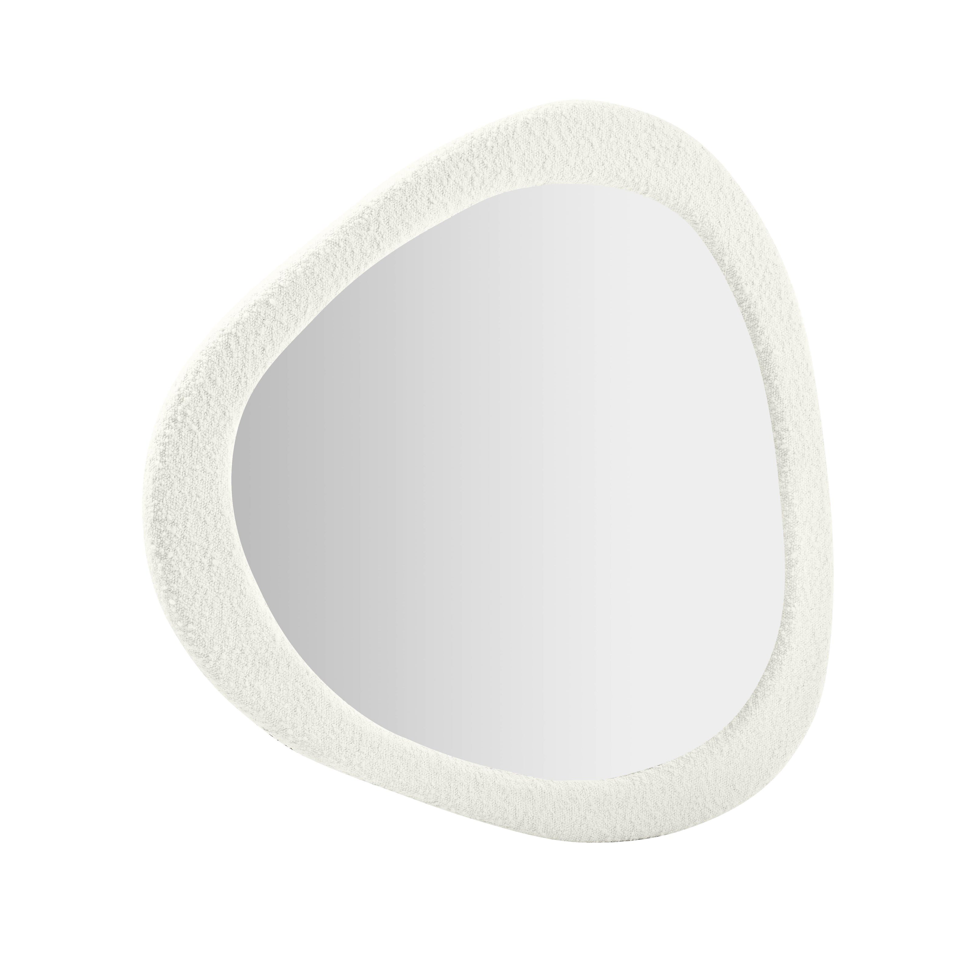 TOV Furniture Klaryss Boucle Triangular Mirror
