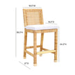 TOV Furniture Amara Rattan Counter Stool