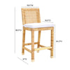 TOV Furniture Amara Rattan Counter Stool
