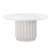 TOV Furniture Kali 55 Inch White Round Dining Table