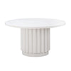 TOV Furniture Kali 55 Inch White Round Dining Table