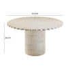TOV Furniture Blossom Washed Travertine Finish Indoor / Outdoor 54